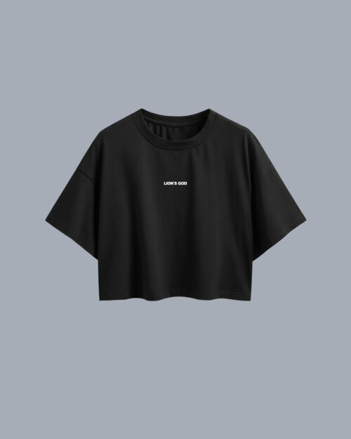 LIONS GOD_Black_1 CROPTOP NEGRO LION´S GOD