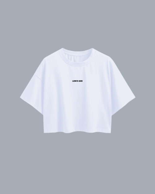 LIONS GOD_White_1 CROPTOP BLANCO LION´S GOD