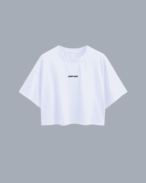 LIONS GOD_White_1 CROPTOP BLANCO LION´S GOD
