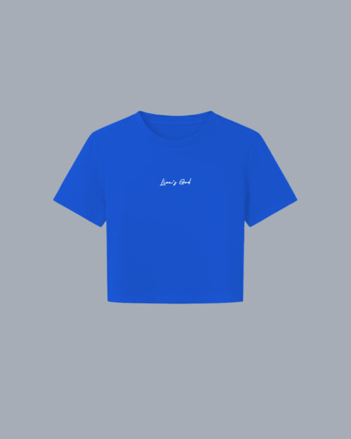 Lions_cursiva_Azulrey_1 CROPTOP FIT AZUL REY LION'S GOD