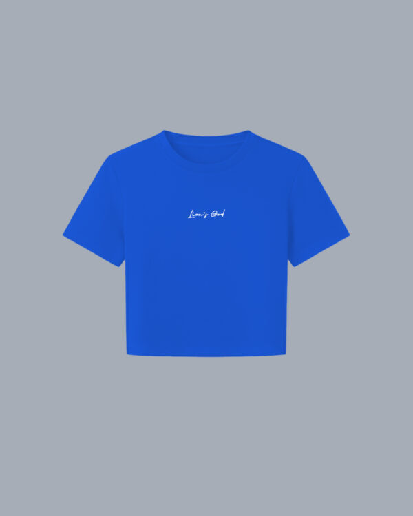 CROPTOP FIT AZUL REY LION'S GOD