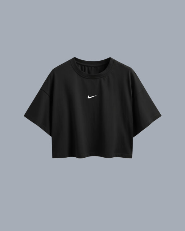 CROPTOP NEGRO NIKE