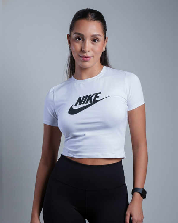 CROPTOP FIT BLANCO NIKE