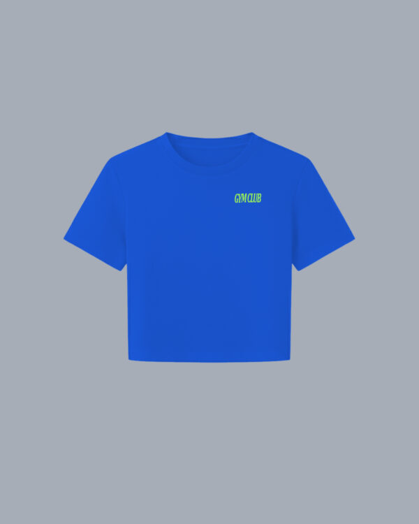 CROPTOP FIT AZUL REY GYMCLUB