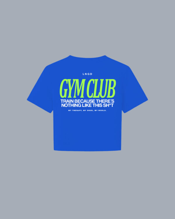 CROPTOP FIT AZUL REY GYMCLUB