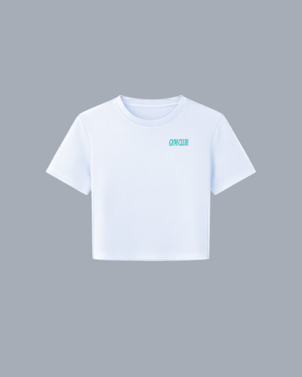 CROPTOP FIT BLANCO GYMCLUB