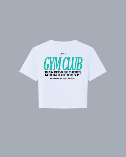 CROPTOP FIT BLANCO GYMCLUB