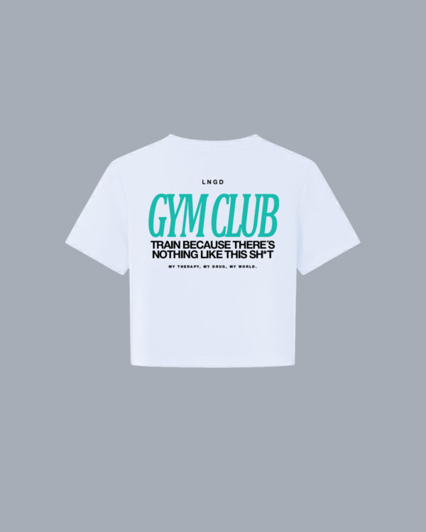 CROPTOP FIT BLANCO GYMCLUB