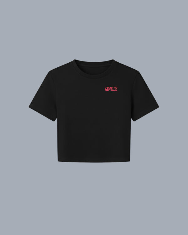 CROPTOP FIT NEGRO GYMCLUB