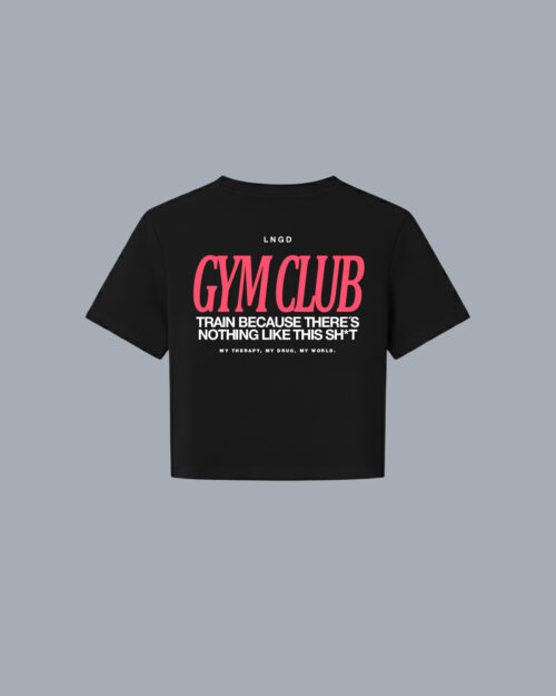 CROPTOP FIT NEGRO GYMCLUB