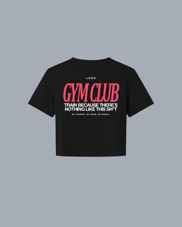 CROPTOP FIT NEGRO GYMCLUB
