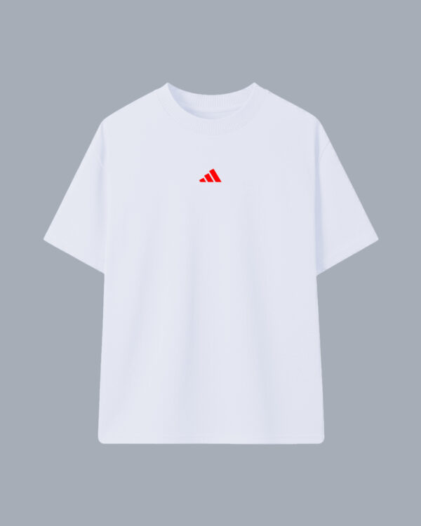 OVERSIZE BLANCA ADIDAS RED