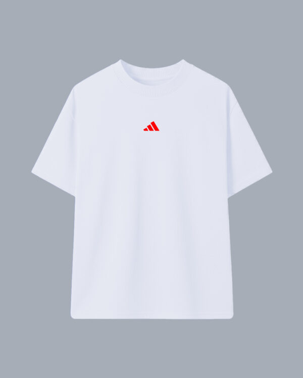 OVERSIZE BLANCA ADIDAS RED