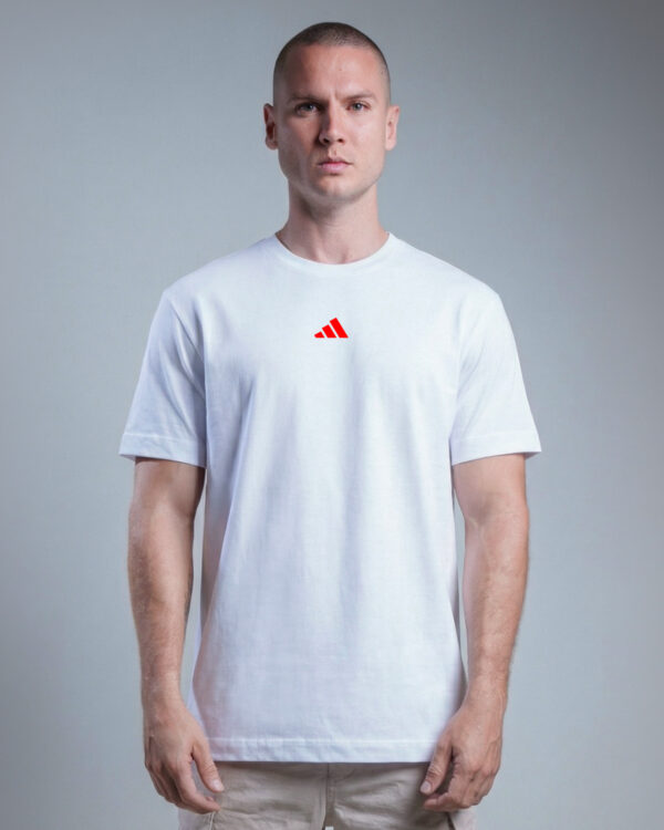 OVERSIZE BLANCA ADIDAS RED